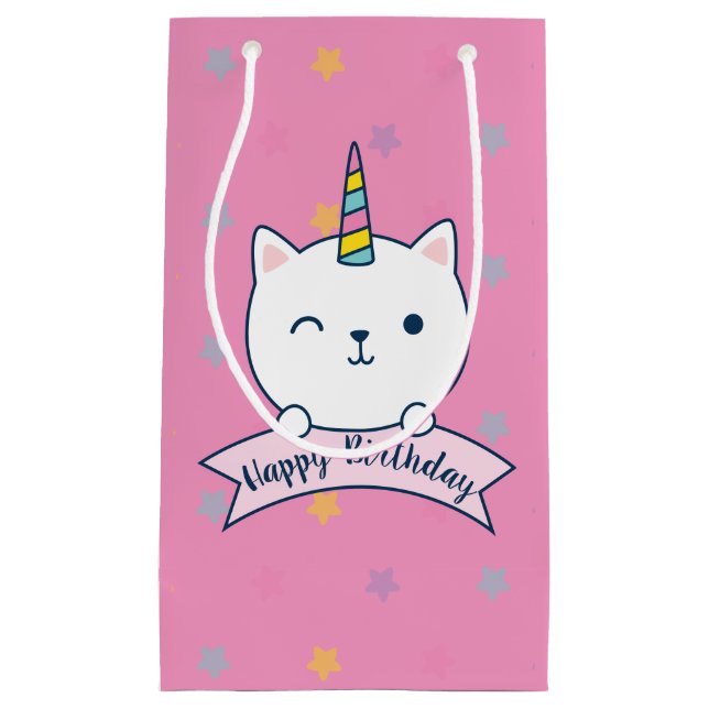 Caticorn | Gift Bag | Pink (Front)