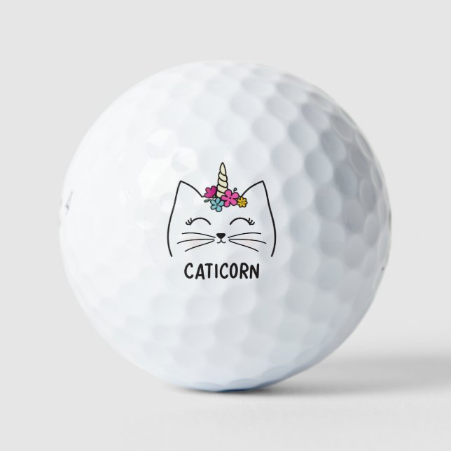 Caticorn Golf Balls (Front)