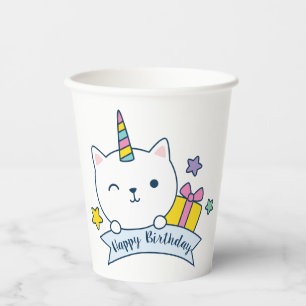 Caticorn Paper Cups General