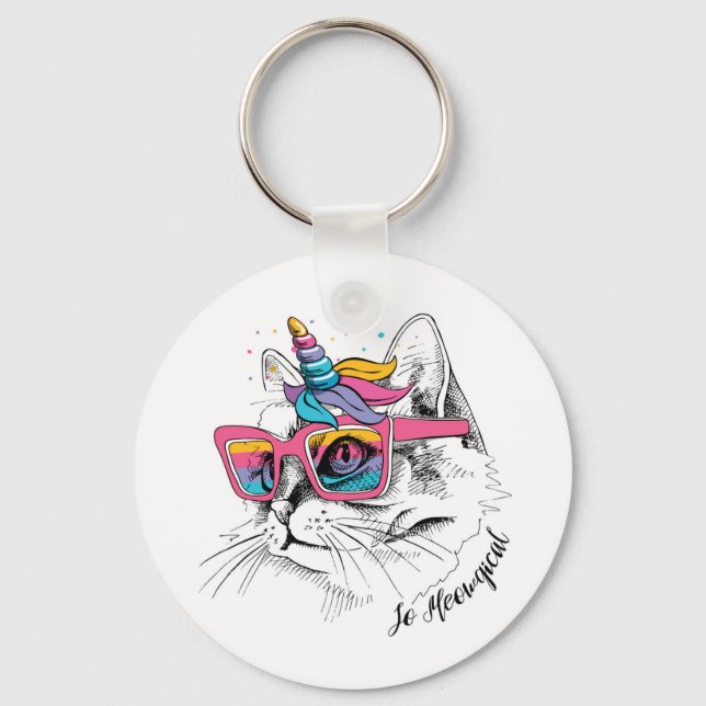 Caticorn | So Meowgical Keychain (Front)