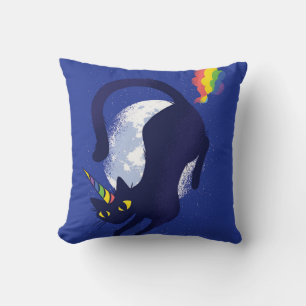 Caticorn Throw Pillow