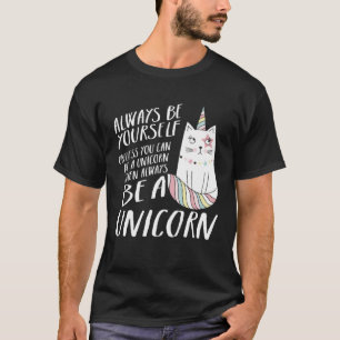 Caticorn Unicorn Cat Kittycorn Girls Women Rainbo T-Shirt