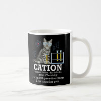 Cation Fun Chemistry Humour Science Teacher Cat Pu