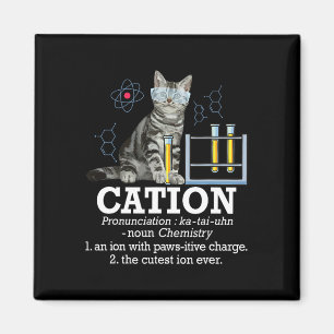 Cation - Funny Chemistry Humour Science Teacher Ca Magnet