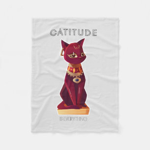 CATITUDE is everything Fleece Blanket