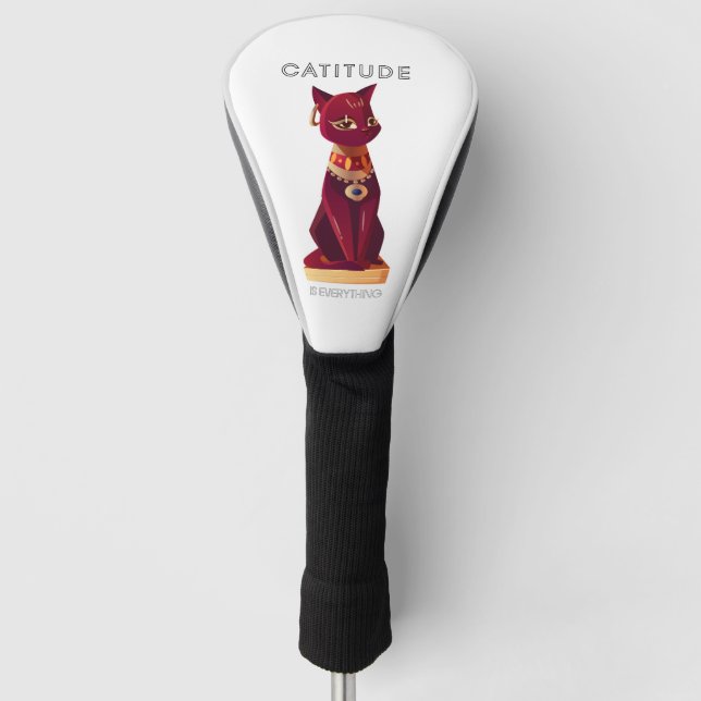 CATITUDE is everything Golf Head Cover (Front)