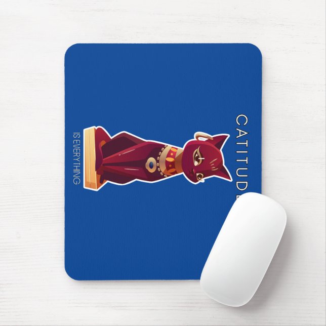 CATITUDE is everything  Mouse Pad (With Mouse)