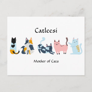 Catleesi, Mother of Cats Postcard
