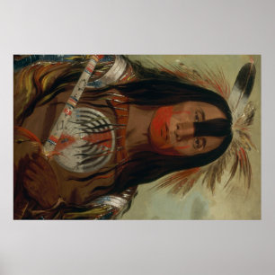 Catlin Native American Art Poster