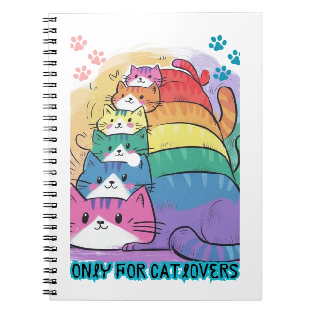 Catlovers Stack of Cats Notebook (Front)