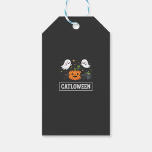 Catloween Cute Ghost Cat Halloween Design_1 Gift Tags