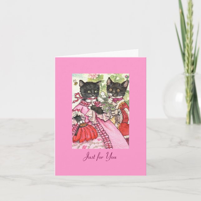 Catly love Valentine Holiday Card (Front)