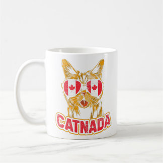 Catnada Canadian Cat Animal Canada Day Canada Coffee Mug