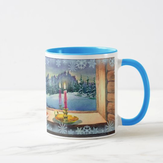 CATNAP & SNOWFLAKES by SHARON SHARPE Mug