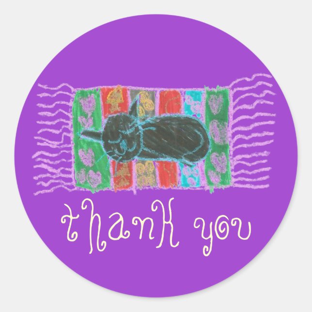 Catnap thank you sticker (Front)