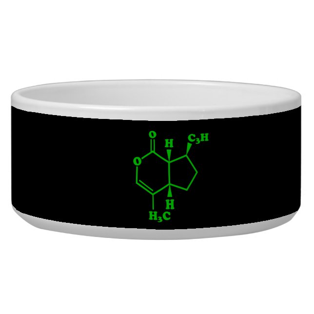 Catnip Nepetalactone Molecular Chemical Formula (Front)
