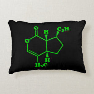 Catnip Nepetalactone Molecular Chemical Formula Accent Pillow