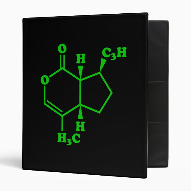 Catnip Nepetalactone Molecular Chemical Formula Binder (Front/Inside)