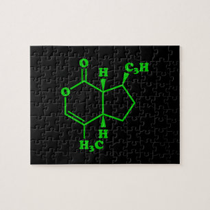 Catnip Nepetalactone Molecular Chemical Formula Jigsaw Puzzle