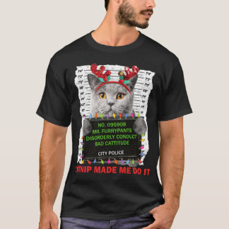 Catnip Ugly Christmas For Cat Mom Cat Dad Cat Love T-Shirt