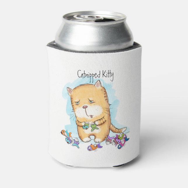 Catnipped Kitty Can Cooler (Can Back)