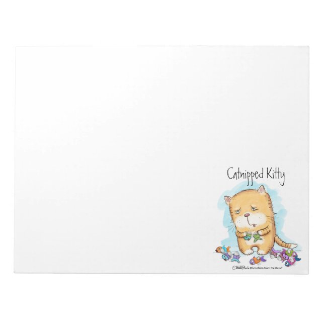 Catnipped Kitty Notepad (Front)