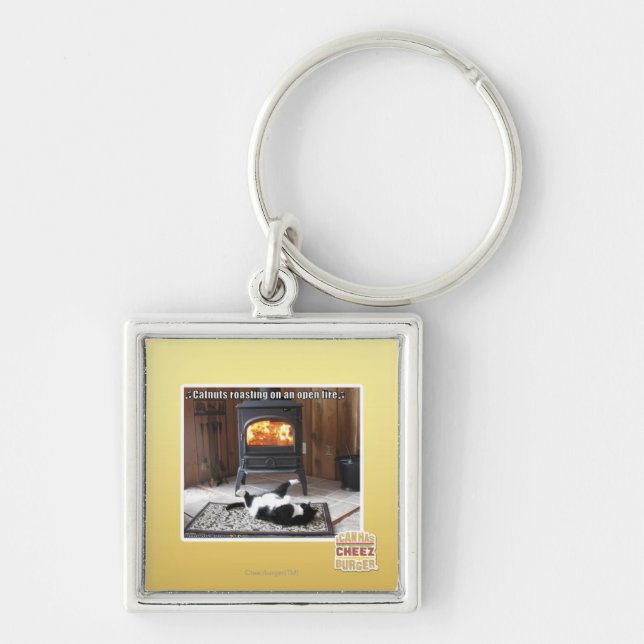 Catnuts roasting keychain (Front)