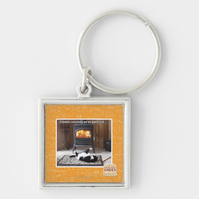 Catnuts roasting keychain (Front)