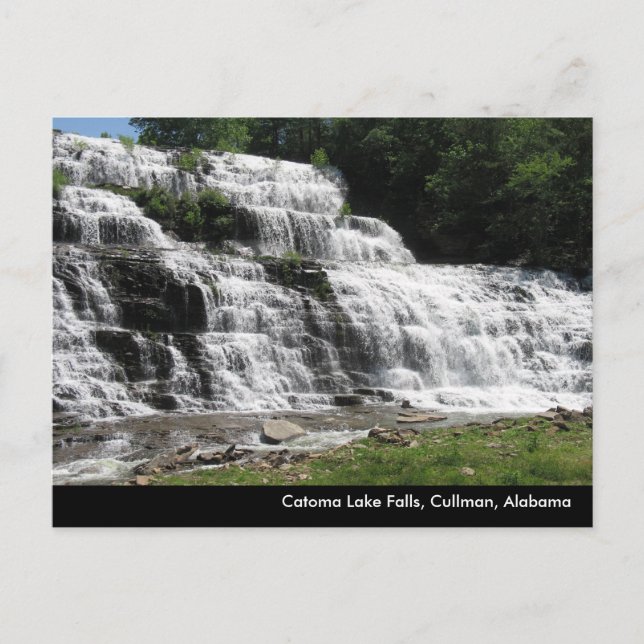 Catoma Lake Falls Postcard (Front)