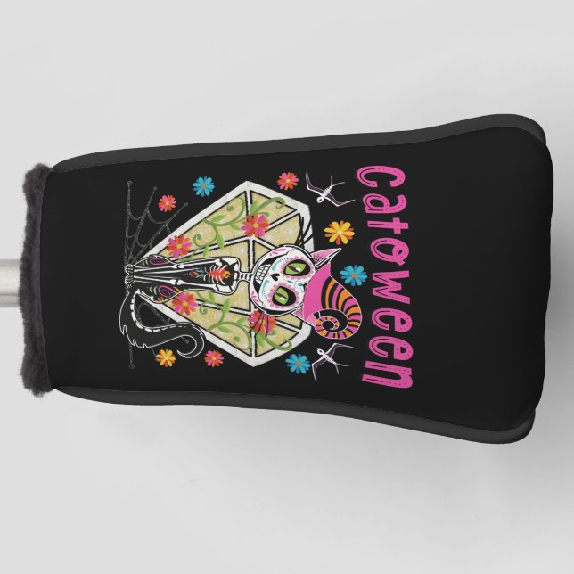 Catoween Halloween Golf Head Cover (Front)