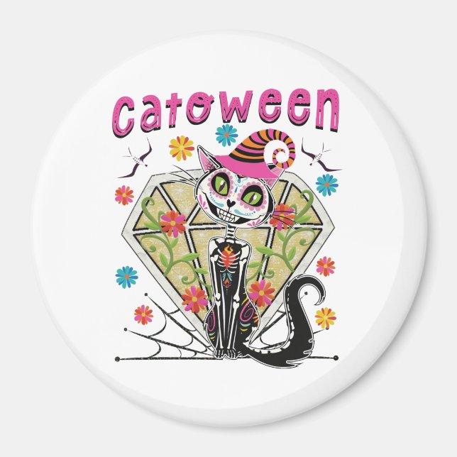 Catoween Halloween Magnet (Front)