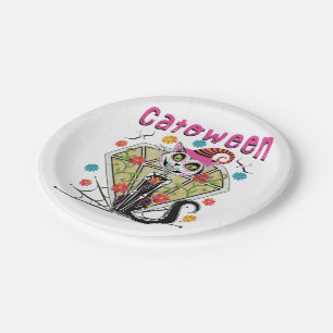 Catoween Halloween Paper Plate