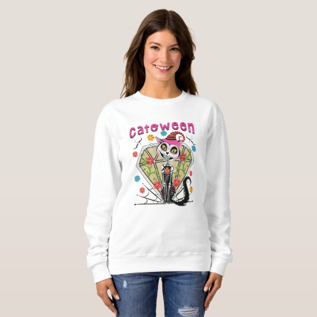 Catoween Halloween Sweatshirt (Front Full)
