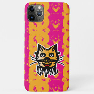CATPHIL CAT YELLOW BY MASANSER PIXELAT iPhone 11 PRO MAX CASE