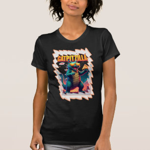 Catpizilla Funny Pizza Cat Monster T-Shirt – Cute