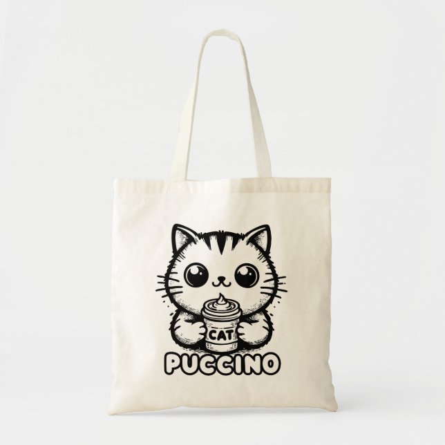 Catpuccino 1 tote bag (Front)