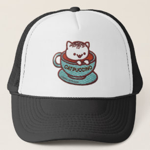CATPUCCINO CAT brodé Casquette de patchs