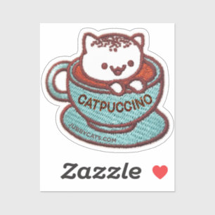 CATPUCCINO CAT Embroidered Patch Sticker
