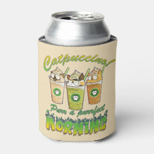 Catpuccino – Purr a Purrfect Morning Cute Cat Can Cooler