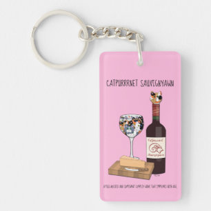 Catpurrrnet Sauvigyawn Keychain