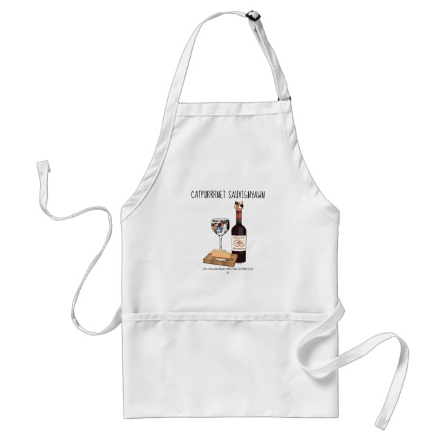 Catpurrrnet Sauvigyawn Standard Apron (Front)