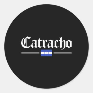 Catracho Honduras Flag Classic Round Sticker