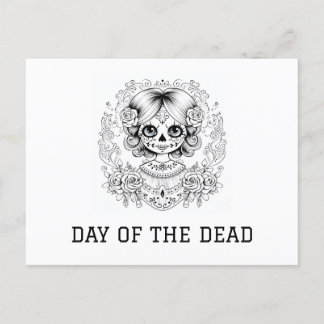 Catrina - Day of the Dead Holiday Postcard