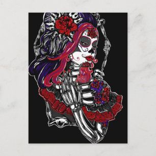 Catrina Day of the Dead Postcard