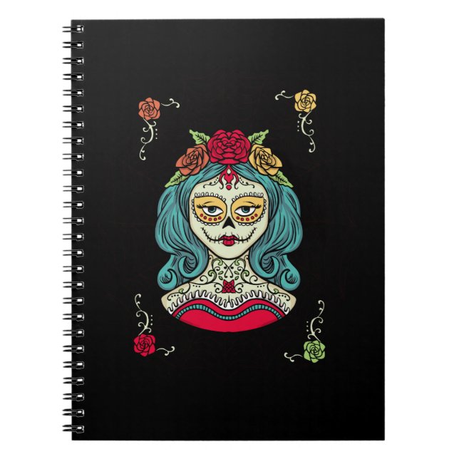 Catrina Día de Muertos Web Notebook (Front)