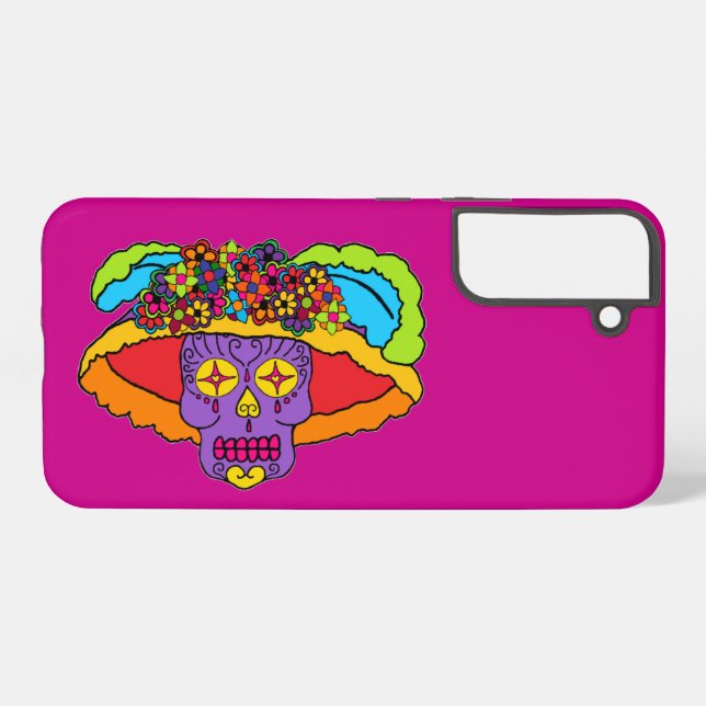 Catrina Sugar Skull Samsung Galaxy S22+ Case (Back Horizontal)
