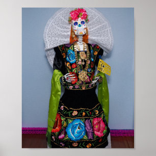 Catrina Tehuana  Poster