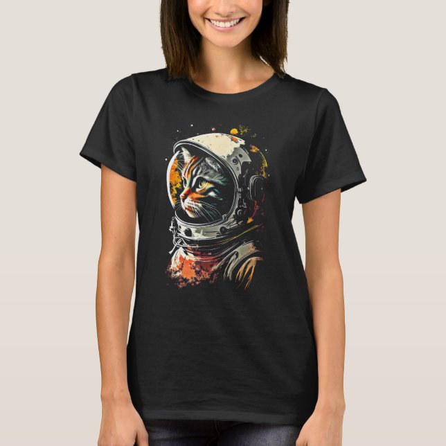 Catronaut Cat Astronaut space cat T-Shirt (Front)