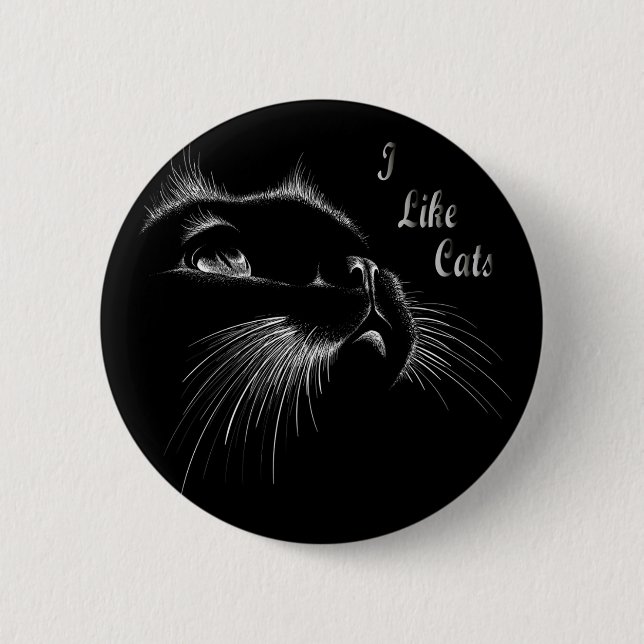 Cats 2 Inch Round Button (Front)