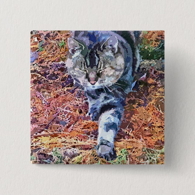 CATS 2 INCH SQUARE BUTTON (Front)